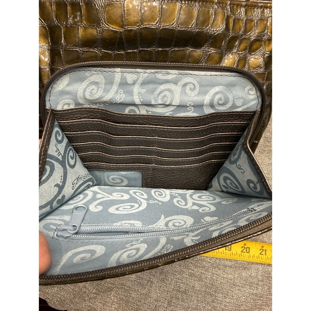 Two Brighton Shoulder Purses Lot Bulk Grey Brown Black - Picture 5 of 9